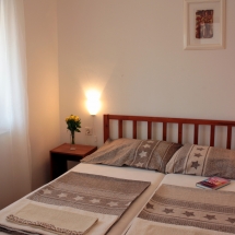 croatia tribunj apartments bed room lights double bed